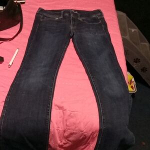 American Eagle Outfitters Dark Blue Straight Leg Jeans
